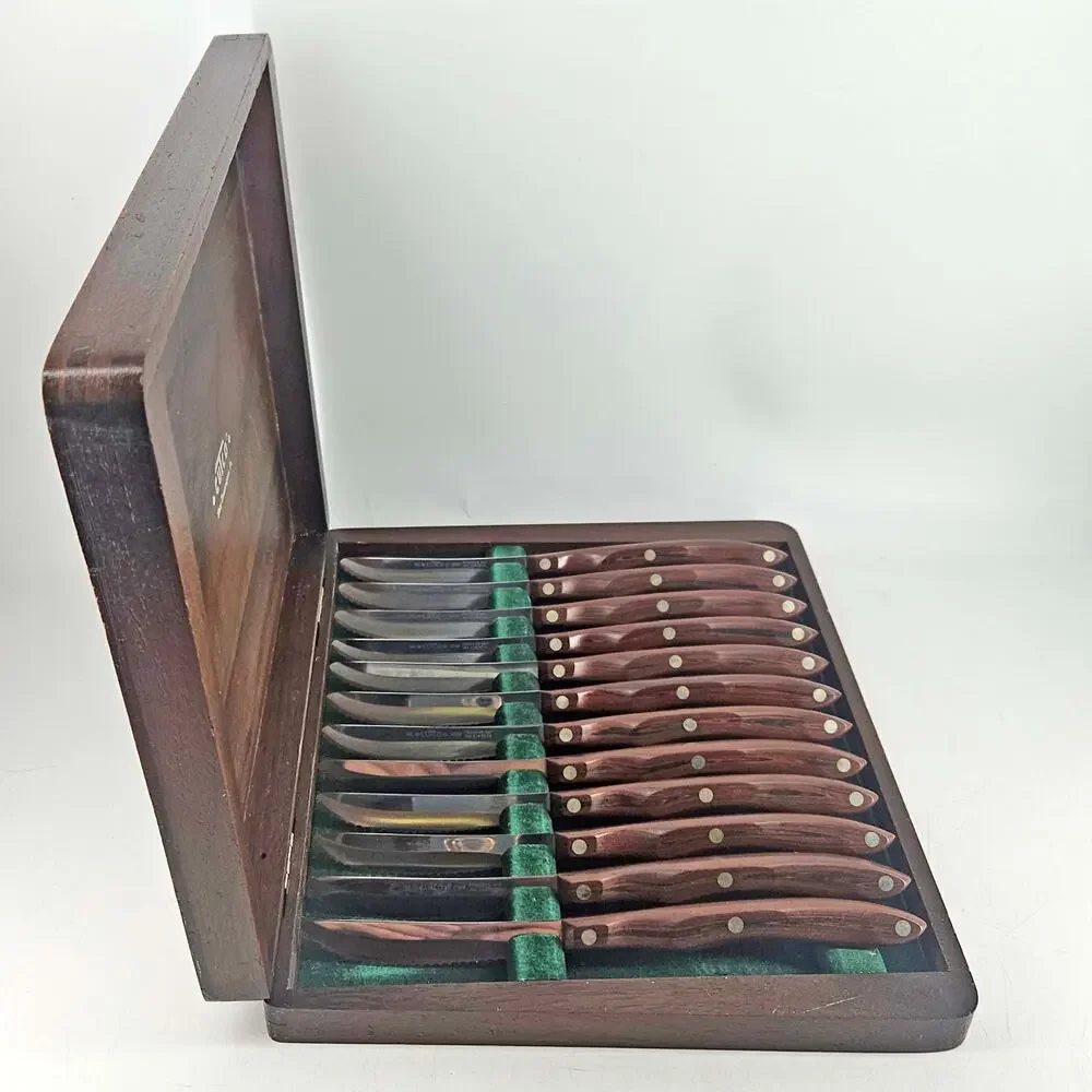 Cutco Swirl Handle Serrated Steak Knife Knives Set Of 12 1059 Original box